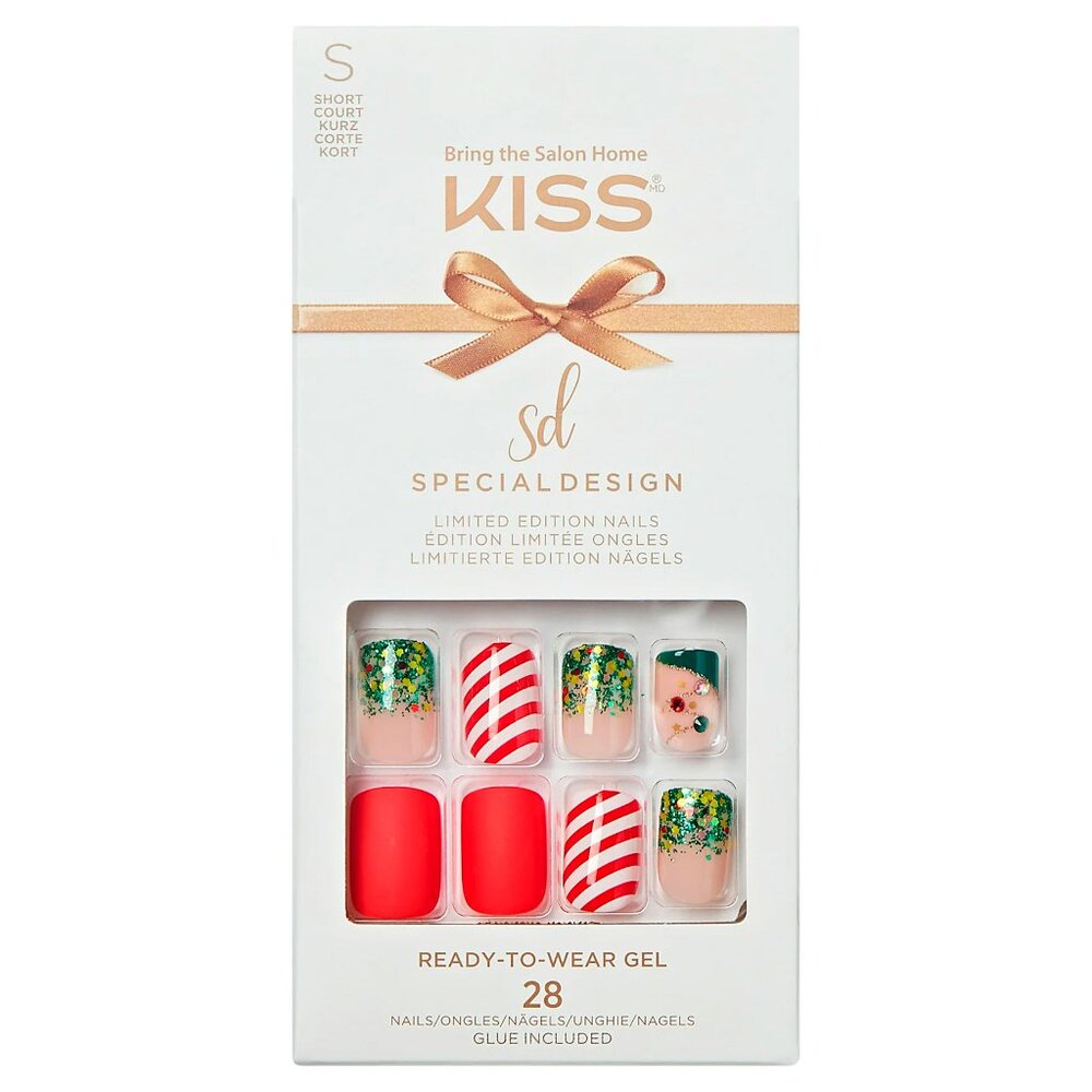 KISS Special Design Limited Edition Nails / Short Length - My Santa Claus